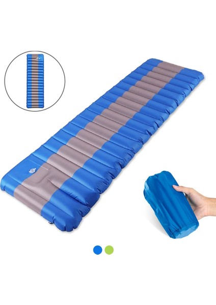 Çift Kullanımlı Hava Pompası Stili Dış Mekan Şişme Hava Minderleri Şişme Uyku Pedi Ultralight Kamp Minderi Neme Dayanıklı Yürüyüş Hava Mat Kamp Yatağı (Yurt Dışından) modelleri