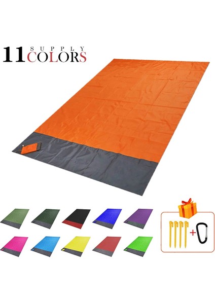 Turuncu Tarzı 140CM x 200CM Su Geçirmez Kamp Mat Plaj Battaniyesi Açık Taşınabilir Hafif Mattreknic Battaniye Turizm Zemin Halı Katlanır Çadır (Yurt Dışından) fırsatları