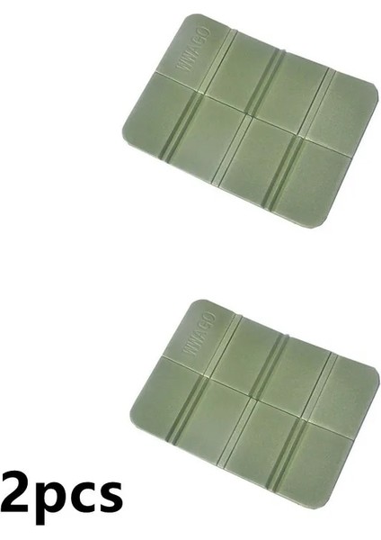 Yeşil 2 Adet Tarzı 385X275MM Açık Plaj Kamp Mat Katlanabilir Taşınabilir Küçük Paspaslar Su Geçirmez Neme Dayanıklı Ped Kalın Xpe Katlanır Koltuk Minderi (Yurt Dışından)
