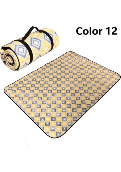 Renk 12 Tarzı 150X100CM 4 Boyutları Katlanır Kamp Matı Su Geçirmez Kalınlaşmış Mat Plaj Pedi Çocuk Oyun Matı Çadır Neme Dayanıklı Uyku Battaniyesi (Yurt Dışından)