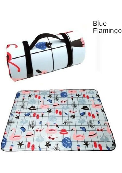 Kırmızı Stil 150X130CM Katlanır Kamp Mat Açık Bea Ulus Tarzı Baskılı Kalınlaşmak Uyku Kamp Pad Mat Neme Dayanıklı Ekose Battaniye (Yurt Dışından)