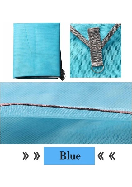 Mavi Stil 200X200CM 2m * 2m Kamp Kumsuz Sihirli Plaj Kumsuz Mat Seyahat Açık Büyük Yatak Su Geçirmez Çanta Battaniye Katlanabilir (Yurt Dışından)