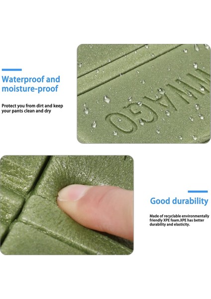 Mavi Su Geçirmez Ultra Hafif Katlanabilir Oturma Pedleri Kamp Koltuk Pedi Neme Dayanıklı Minder Şilte Kamp Minderi Koltuk (Yurt Dışından) fiyatları