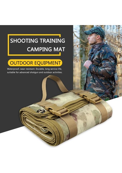 Yeşil Stil Açık Kamp Avcılık Eğitimi Edc Çekim Mat Rulo-U Battaniye Hafif Askeri Su Geçirmez Gun Pad Aksesuarları (Yurt Dışından)