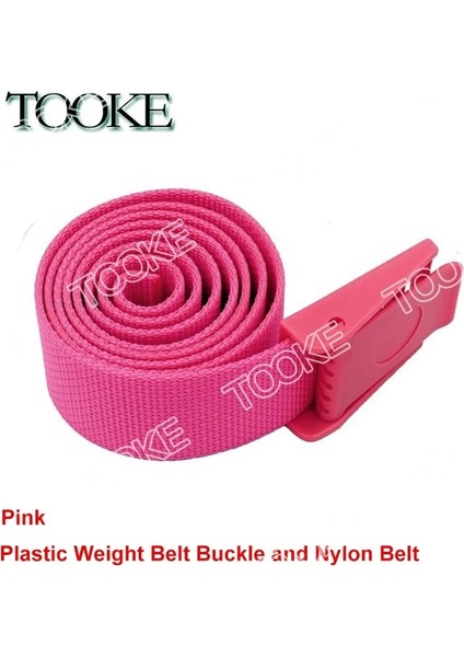 Pembe Set Stili Tüplü Dalış Ağırlık Kemeri Hızlı Bırakma Tokası Tüplü Şnorkel Kayışı Dalış Ağırlığı Dokuma Bcd Bel Kemeri Sualtı Sporu (Yurt Dışından)