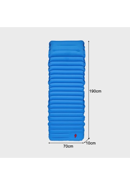 Blue Individual Style Açık Uyku Pedi Şişme Hava Yatakları Kamp Mat Mobilya Yatak Ultralight Yastık Yastık Yürüyüş Trekking Wstorage Çanta (Yurt Dışından)