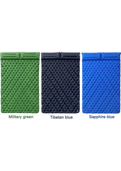 Blue Individual Style Açık Uyku Pedi Şişme Hava Yatakları Kamp Mat Mobilya Yatak Ultralight Yastık Yastık Yürüyüş Trekking Wstorage Çanta (Yurt Dışından) fırsatları