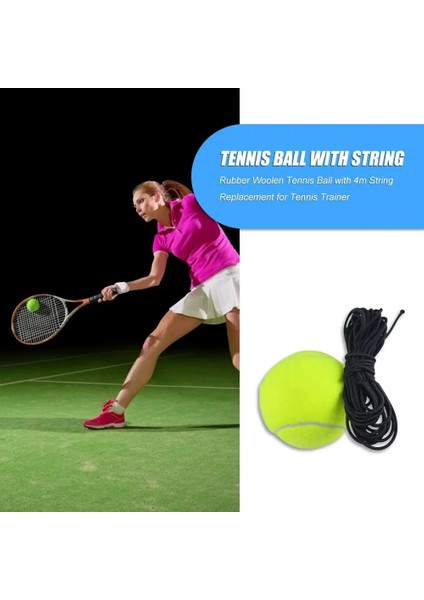 Chaoduo Shop Sıcak Satış Tenis Topları Yeni Başlayanlar Için Dize Eğitim Ekipmanları ile Aşınmaya Dayanıklı Raket Kauçuk Yün Tenis Topu (Yurt Dışından)