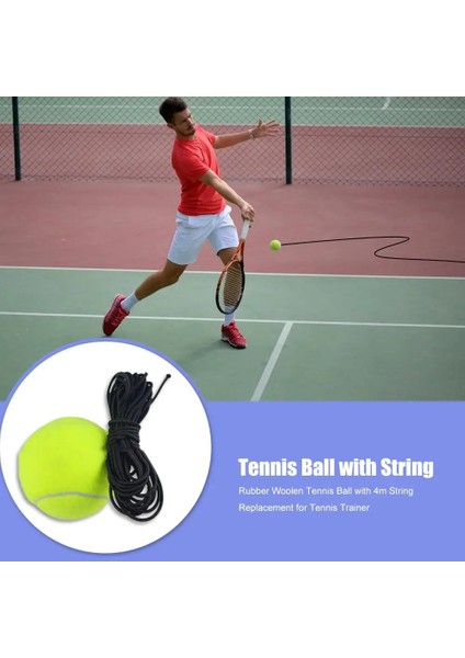 Chaoduo Shop Sıcak Satış Tenis Topları Yeni Başlayanlar Için Dize Eğitim Ekipmanları ile Aşınmaya Dayanıklı Raket Kauçuk Yün Tenis Topu (Yurt Dışından)