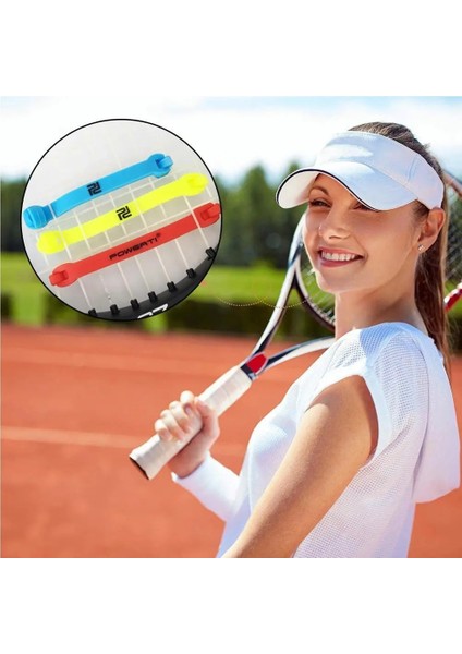 Chaoduo Shop Sarı Stil Tennis Racket Damper Shock Absorber Racquet Vibration Dampener Silicone Tennis Bat Vibration Absorbing Shock Reducing Anti-Slip (Yurt Dışından)