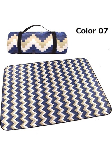 Renk 07 Stili 150X100CM Açık Kamp Mat Moda Ulus Tarzı Baskılı Kalınlaşmış Taşınabilir Neme Dayanıklı Mat Aile Beald Oyun Pedi Için (Yurt Dışından)