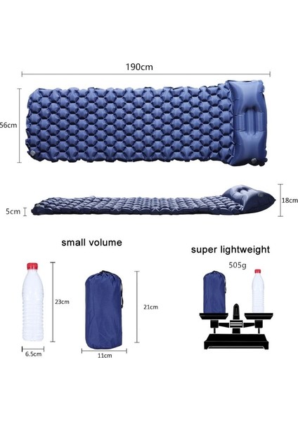 Hava Yastığı Tarzı Şişme Yatak Plaj Mat Yatak Yastıklı Uyku Tulumu Yastık Havalı Kanepeler Şişme Uyku Pedi Kamp Mat (Yurt Dışından) modelleri
