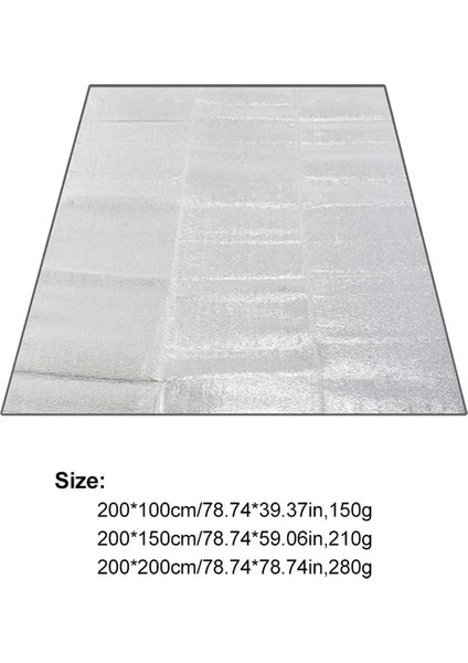 200X200 Stili Ultralight Açık Kamp Mat Eva Bea Mat Su Geçirmez Çadır Zemin Levha Yoga Battaniyesi Bebek Emekleme Matı 2X2M (Yurt Dışından)