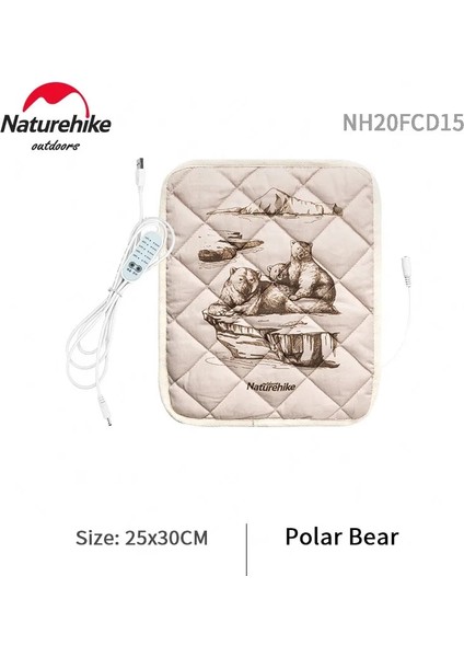 Kutup Ayısı Stili Naturehike Dış Mekan Kış Isıtma Mat Ultralight Çok Fonksiyonlu Güvenlik Termostatı Pamuk Ped 48 ℃ Sıcak Tutma Zamanlı Isıtıcı (Yurt Dışından)