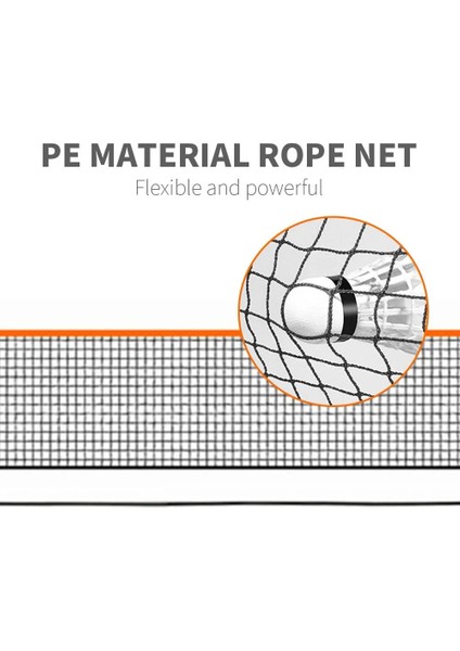 6,1 M Stili M Standart Profesyonel Tenis Eğitim Ağı Katlanabilir Basit Açık Badminton Tenis Eğitim Ağı Çerçevesiz (Yurt Dışından)