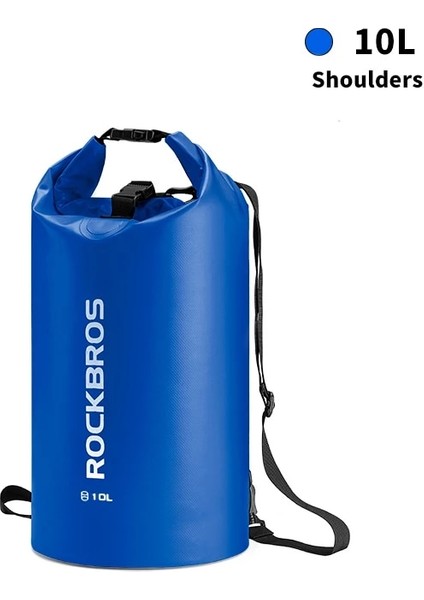 ST-004BL 10L Stili Rockbros 20L Spor Yüzme Çantası Pvc Su Geçirmez Sırt Çantası Moda Çanta Kadın Erkek Spor Için Açık Yürüyüş Omuz Katlanır Çanta (Yurt Dışından)