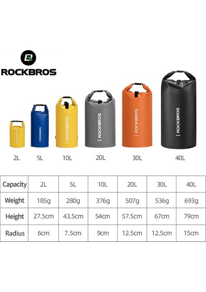ST-004BL 10L Stili Rockbros 20L Spor Yüzme Çantası Pvc Su Geçirmez Sırt Çantası Moda Çanta Kadın Erkek Spor Için Açık Yürüyüş Omuz Katlanır Çanta (Yurt Dışından) fırsatları