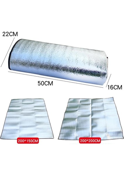 200X200CM Stili 1 Adet Katlanabilir Su Geçirmez Alüminyum Folyo Açık Mat Eva Kamp Mat Uyku Plaj Yatağı Pedi (Yurt Dışından) indirimleri