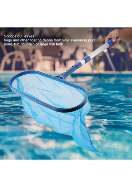 E Tipi Stili Yüzme Havuzu Skimmer Net Teleskopik Direk Kaldırma Yaprak Tırmığı Mesh Havuz Havuzları Temizleme Enkaz Araçları Aksesuarları (Yurt Dışından) fırsatları