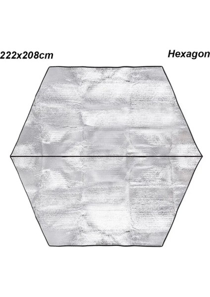222X208CM Style Su Geçirmez Alüminyum Folyo Eva Kamp Mat Katlanabilir Katlanır Uyku Plaj Yatağı Açık Mat Pad 5 Boyutları (Yurt Dışından)