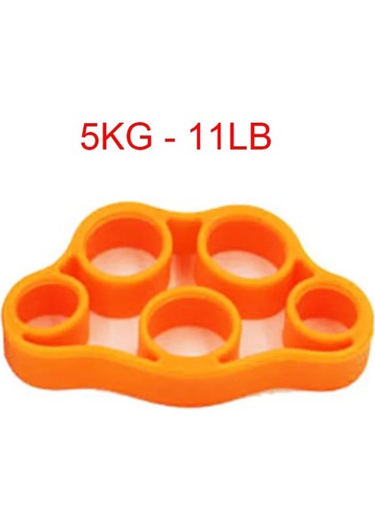 Turuncu Tarzı El Tutucu Silikon Parmak Genişletici Egzersiz El Kavrama Bilek Gücü Eğitmen Parmak Egzersiz Direnç Bantları Fitness (Yurt Dışından)