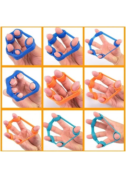 Turuncu Tarzı El Tutucu Silikon Parmak Genişletici Egzersiz El Kavrama Bilek Gücü Eğitmen Parmak Egzersiz Direnç Bantları Fitness (Yurt Dışından) modelleri