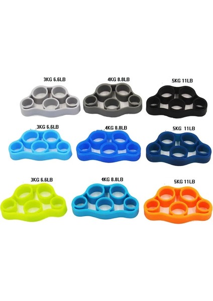 Turuncu Tarzı El Tutucu Silikon Parmak Genişletici Egzersiz El Kavrama Bilek Gücü Eğitmen Parmak Egzersiz Direnç Bantları Fitness (Yurt Dışından) fırsatları