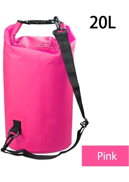 20L Pembe Tarzı Pvc Su Geçirmez Çanta 2lll 20L Açık Dalış Sıkıştırma Depolama Su Geçirmez Çanta Kuru Çanta Adam Kadınlar Için Yüzme Rafting Kayık (Yurt Dışından)