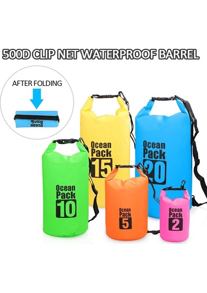 20L Pembe Tarzı Pvc Su Geçirmez Çanta 2lll 20L Açık Dalış Sıkıştırma Depolama Su Geçirmez Çanta Kuru Çanta Adam Kadınlar Için Yüzme Rafting Kayık (Yurt Dışından) fiyatları