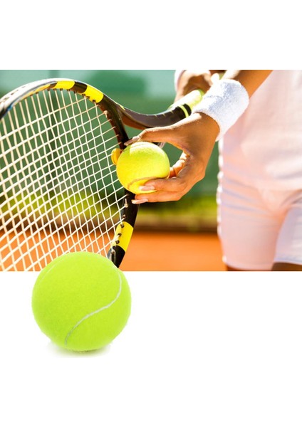 Chaoduo Shop 3 Adet Tarzı Et Profesyonel Kauçuk Tenis Topu Okul Kulübü Müsabaka Eğitimi Için Yüksek Esneklik Dayanıklı Teractice Topu (Yurt Dışından)