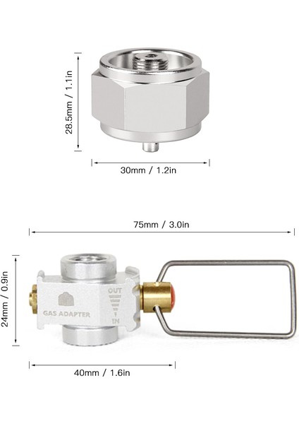 3 Stili Ayarla Yeni Kamp Sobası Dolum Adaptörü Gaz Tasarrufu Artı Gaz Dönüştürücü Shifter Dolum Düz Tank Dönüşüm Adaptörü Gaz Adaptörü Vanası (Yurt Dışından)
