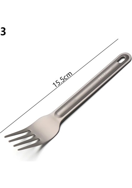 No.3 Tarzı Yürüyüş Açık Tencere Taşınabilir Uzun Saplı Kaşık Çatal Edc Çevre Ultralight Kamp Sofra Takımı Çatal Bıçak Takımı (Yurt Dışından)