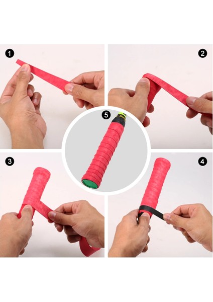 Beyaz 25 Adet Tarzı Adet Tenis Overgrip Tenis Badminton Squash Antrenmanı Teri Emilen Sargılar Tenis Aksesuarları Badminton Grip Padel (Yurt Dışından) indirimleri