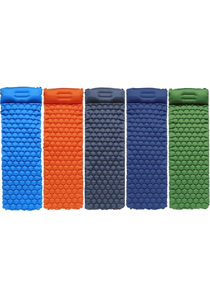 Turuncu Tarzı Taşınabilir Kamp Uyku Pedi Hava Mat Plaj Minderi Şişme Yatak Ultralight Su Geçirmez Kompakt Seyahat Katlanır Yatak (Yurt Dışından) modelleri