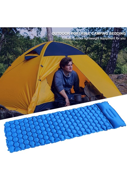 Turuncu Tarzı Taşınabilir Kamp Uyku Pedi Hava Mat Plaj Minderi Şişme Yatak Ultralight Su Geçirmez Kompakt Seyahat Katlanır Yatak (Yurt Dışından) fırsatları