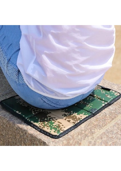 Kamuflaj 4 Katlama Stili Dış Mekan Suya Dayanıklı Katlanır Kamp Matı Neme Dayanıklı Dış Mekan Oturma Matı Kamp Oturma Minderi Köpük Oturma Pedi Plaj Matı (Yurt Dışından)