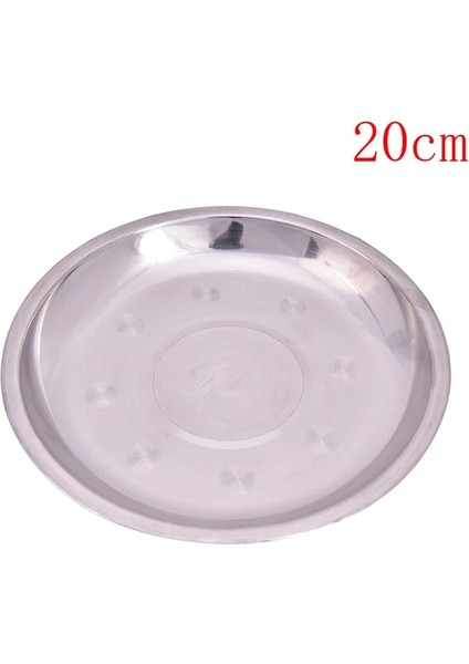 20CM Tarzı Amping cm Dia Paslanmaz Çelik Sofra Yemek Tabağı Yemek Kabı Şükran Günü (Yurt Dışından)