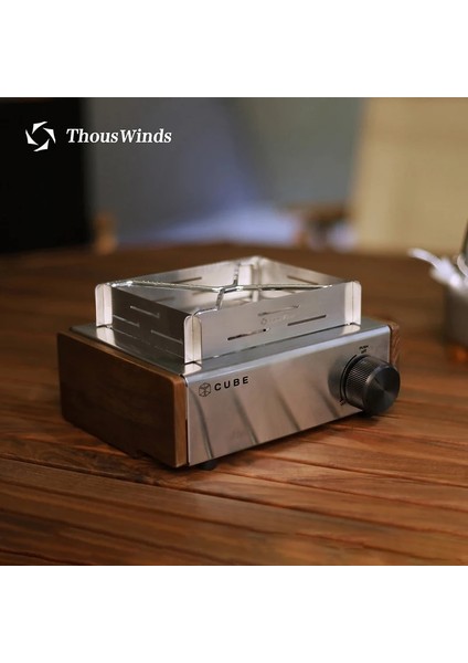 Chaoduo Shop TW8020 Stili Thous Winds Kovea Cube Kaset Soba Rüzgar Kalkanı Paslanmaz Çelik Rüzgar Kalkanı T (Yurt Dışından)