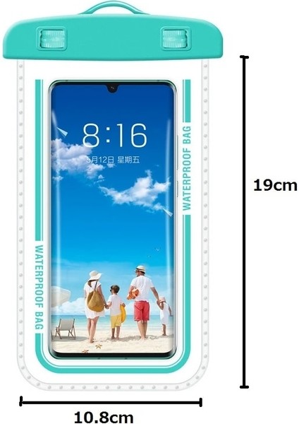 Pembe Tarzı 7 Inç Büyük Ekran Telefon Su Geçirmez Çanta Pvc Şeffaf Telefon Kılıfı Su Oyunları Için Plaj Dalış Sörf Kayak Yüzme Kuru Çanta (Yurt Dışından) fırsatları