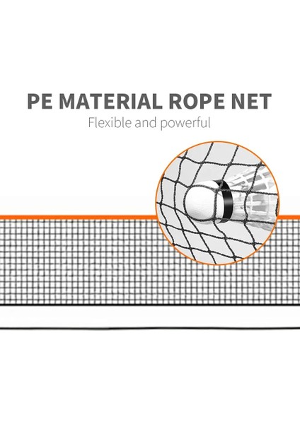6,1 Milyon Stili 6.1 M* Standard Professional Tennis Training Net Badminton Net Outdoor Tennis Net Mesh Volleyball Net Exercise (Yurt Dışından) fırsatları