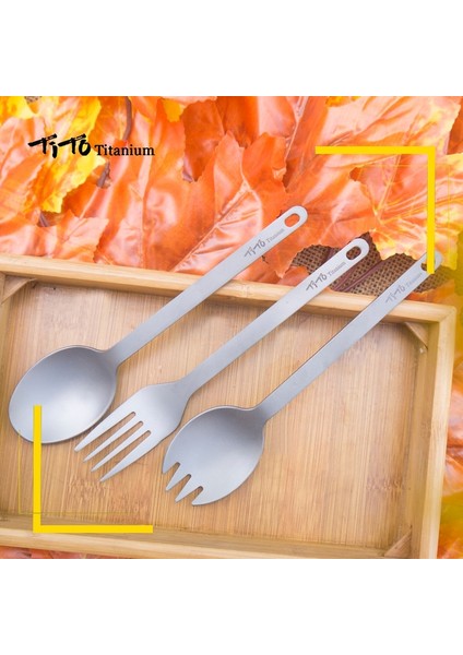 E Stili Tito Titanyum Spork Kaşık Açık Kamp Çatal Kaşık Bıçak Combo Yürüyüş Ev Mutfak Sofra Takımı (Yurt Dışından) fiyatları