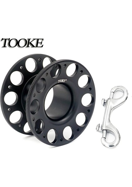 BKSPOOL-90MMBOLT Stili Tooke Performansı Dayanıklı Hafif Tüplü Dalış Alüminyum Parmak Makarası Mağara Dalış Dalış Sualtı Teknik Kılavuz Hattı Makara Cıvatası (Yurt Dışından)