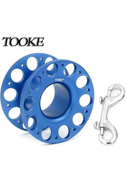 BKSPOOL-90MMBOLT Stili Tooke Performansı Dayanıklı Hafif Tüplü Dalış Alüminyum Parmak Makarası Mağara Dalış Dalış Sualtı Teknik Kılavuz Hattı Makara Cıvatası (Yurt Dışından) indirimleri