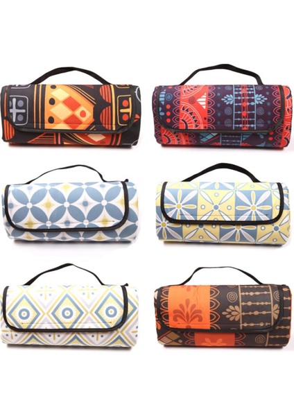 No.8 Stili 150X150CM Taşınabilir Katlanır Mat Bohem Ulusal Baskılı Kamp Mat Açık Neme Dayanıklı Kalınlaşmak Ped Plaj Battaniyesi Turist Mat (Yurt Dışından) fiyatları