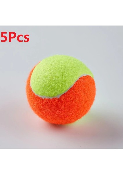 Turuncu 5 Adet Tarzı Elastikiyet Plaj Profesyonel Top Yüksek Li Antrenman Spor Kauçuk Düşük Basınçlı Tenis Tenis Topları -40 (Yurt Dışından)