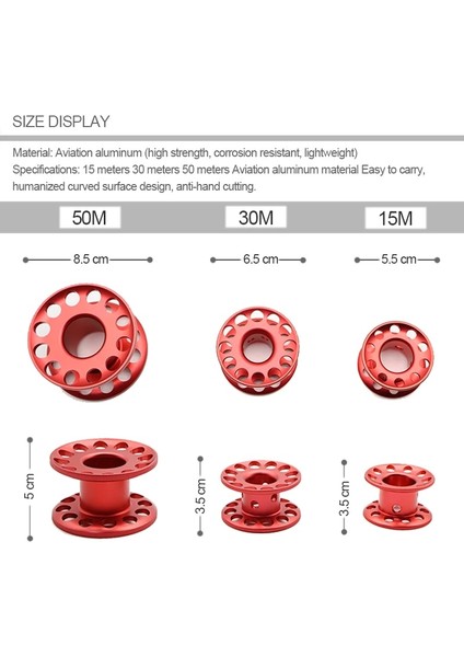 Sarı Stil Tsmc Hafif Tüplü Dalış Parmak Makarası Makarası Alüminyum M Teknik Batık Mağara Dalışı Sualtı Dalış Ekipmanları (Yurt Dışından) fırsatları