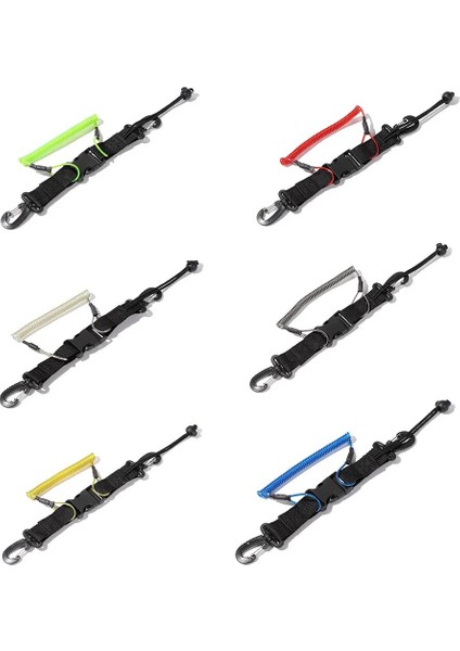 Yeşil Stil Uba Dalış Snappy Helezon Yaylar Kamera Ipi Spiral, Sualtı Konut El Feneri Için Halka Dalışlı 6 Renk (Yurt Dışından) fiyatları