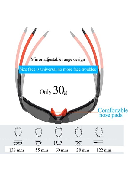 4 Stili Ayarla Erkek Bisiklet Güneş Gözlüğü 5 Lens V400 Kadın Mtb Bisiklet Gözlükleri Koşu Balıkçılık Gözlükleri Spor Polarize Bisiklet Bisiklet Gözlükleri (Yurt Dışından)