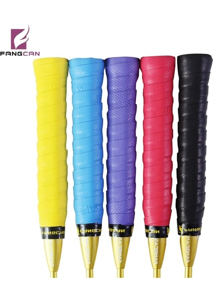 Çeşitli Renk Stili 5 Pclot Fangcan Tenis Raketi Pu Tack Overgrip Kalınlığı Kaymaz Ter Emici Yumuşak Sargı Bantları (Yurt Dışından) modelleri