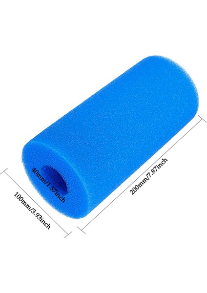 40X100X200MM Stili 1 Adet Yüzme Havuzu Filtresi Köpük Yeniden Kullanılabilir Yıkanabilir Intex S1 Tipi Havuz Filtresi Sünger Kartuşu Uygun Kabarcık Püskürtmeli Saf Spa (Yurt Dışından)